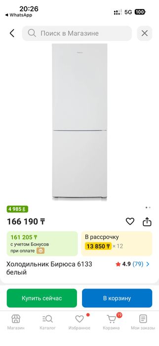 Холодильник Бирюса 6133