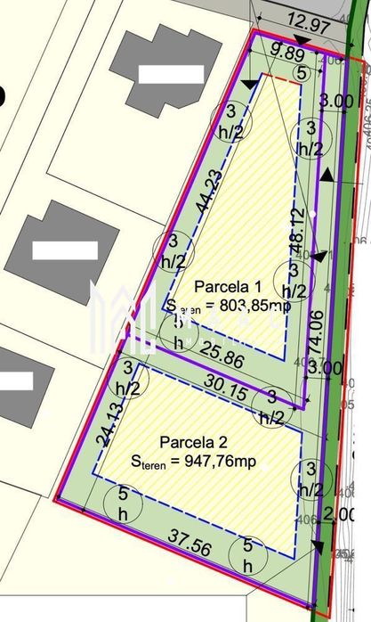 Teren intravilan | 948 mp | PUZ aprobat | Targul Obor