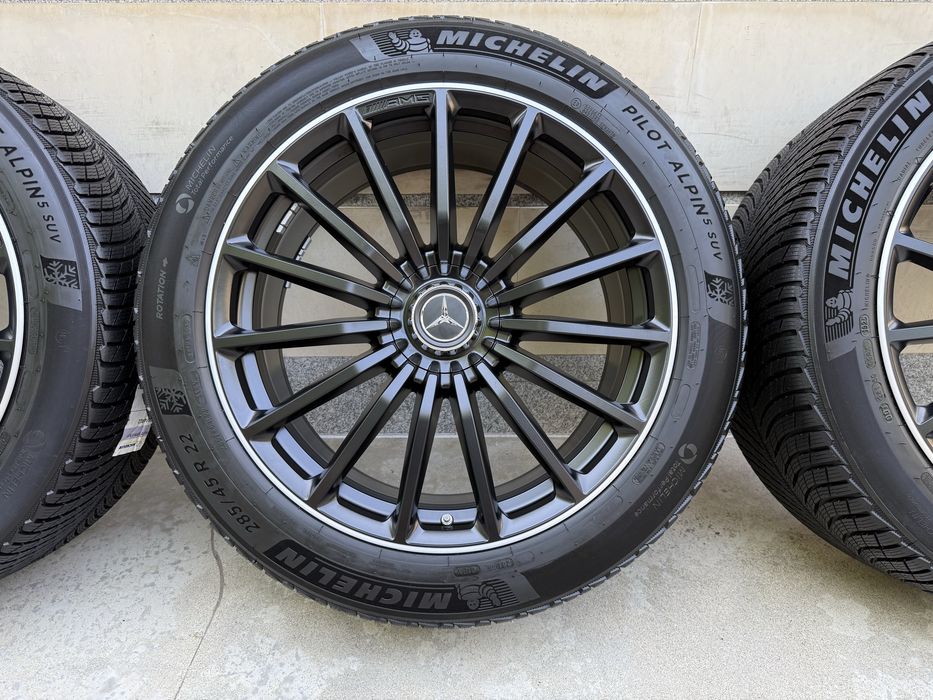 Оригинални джанти Мерцедес GLS МАЙБАХ 63АМГ 22 цола Mercedes GLS 167 63AMG MAYBACH X167 GLS600 ГЛС 450d фейслифт пакет БРАБУС ГЛС класа с нови гуми