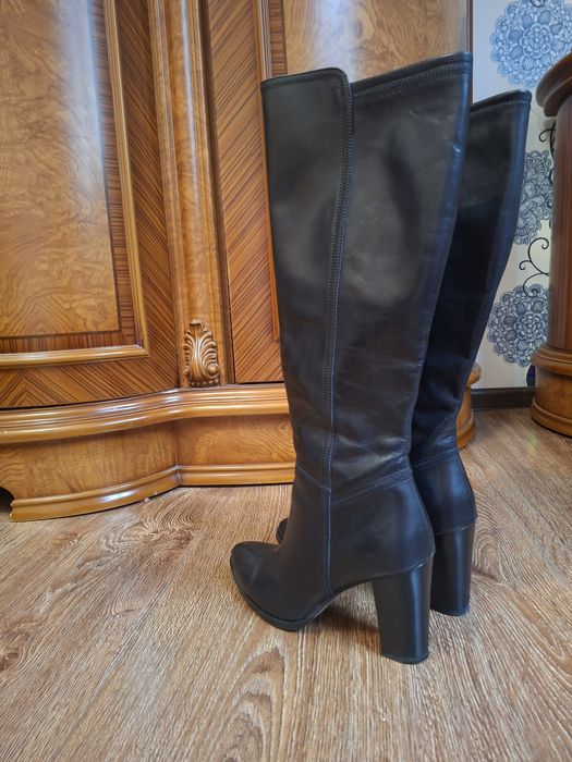 Сапоги женские Кожа