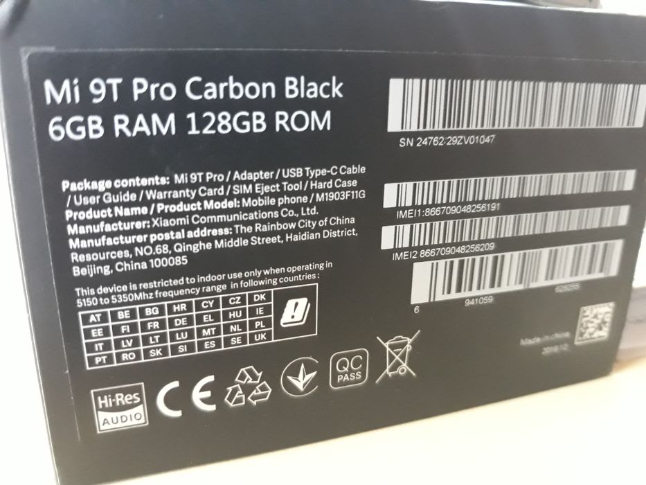Xiaomi mi9 t pro
