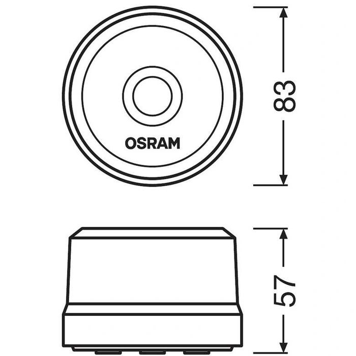 LED аварийна сигнална лампа Osram Road Flare LEDSL102 1W 9V