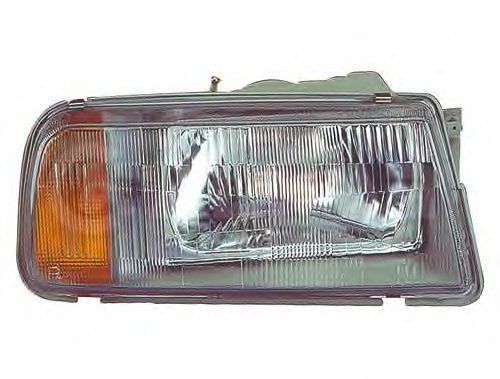 Far Suzuki Vitara 07.1988-03.1998 partea dreapta, tip bec H4, reglaj manual, cu semnalizator orange, cu suport becuri, TYC 20-3062-05-2