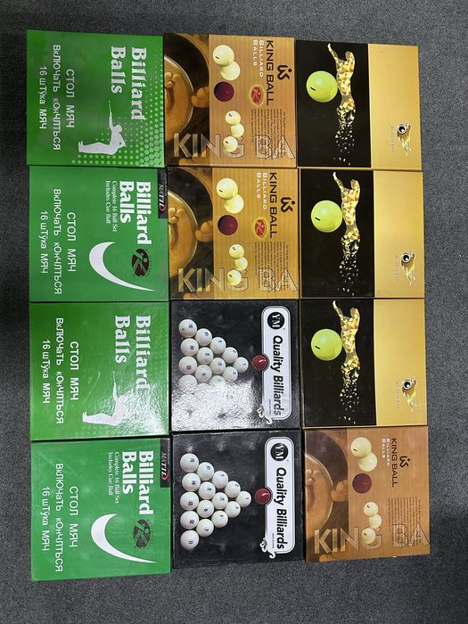 bilyard toshlari jami 12ta komplekt