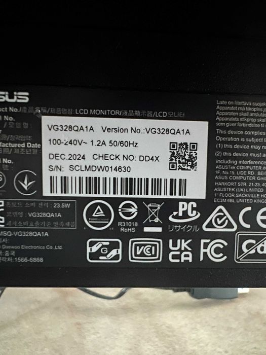 Монитор ASUS VG328QA1A