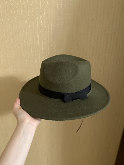 Шляпа черная длинная