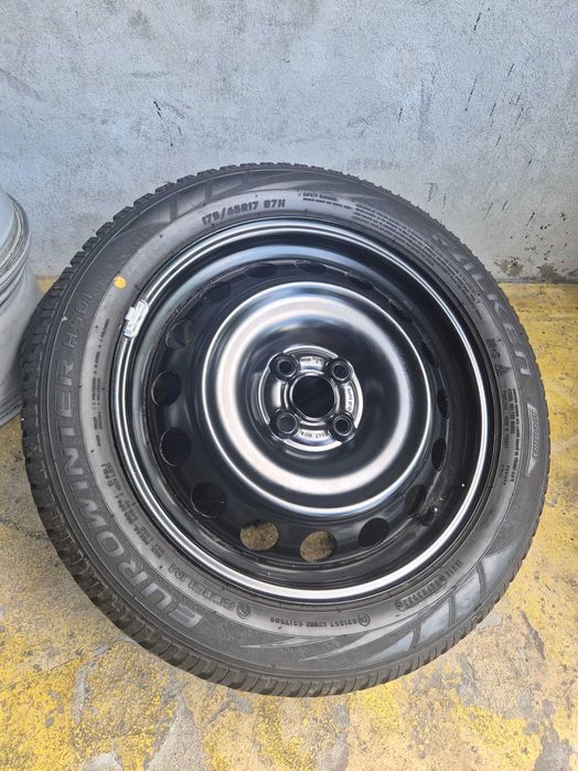 ROTI Jante + Anvelope de IARNA - 4x100 17'' 5J ET 40 - OEM TOYOTA AYGO X - 175/65/17 - Falken CA NOI - DOT 4023 !