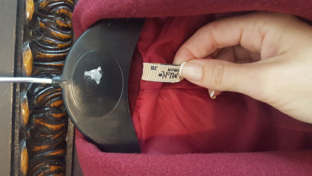 Palton dama visiniu marimea 38