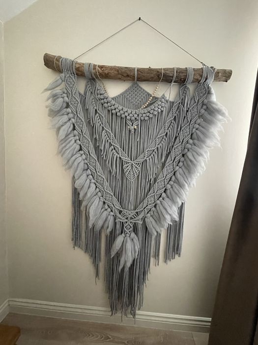 Macrame stil boem din lana , handmade