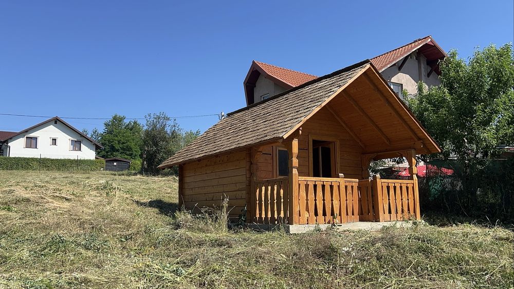 Teren 665 mp + căsuță rustică din lemn | Pozitie rară |  – Acces din 3 laturi | Tăuții Măgherăuș | €50 000 Nenegociabil |