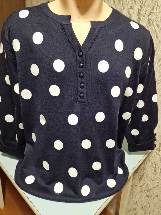 Новая нарядная кофта в горох