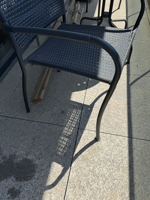Masa cu doua scaune terasa/balcon