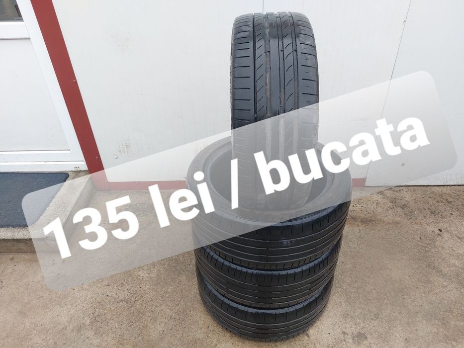135 lei bucata! Set anvelope de vara RUNFLAT 225 45 r17 Continental