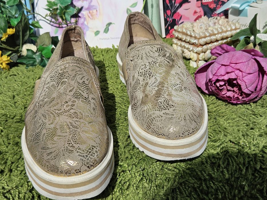 Leone обувки в златисто N38