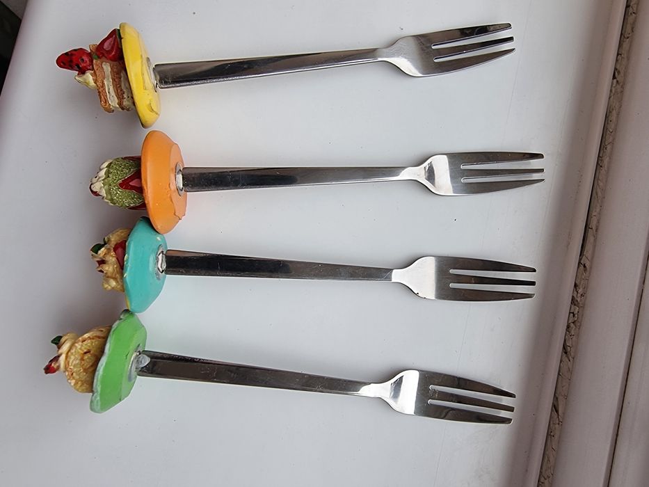 Мини десертни вилици -  ръчна изработка