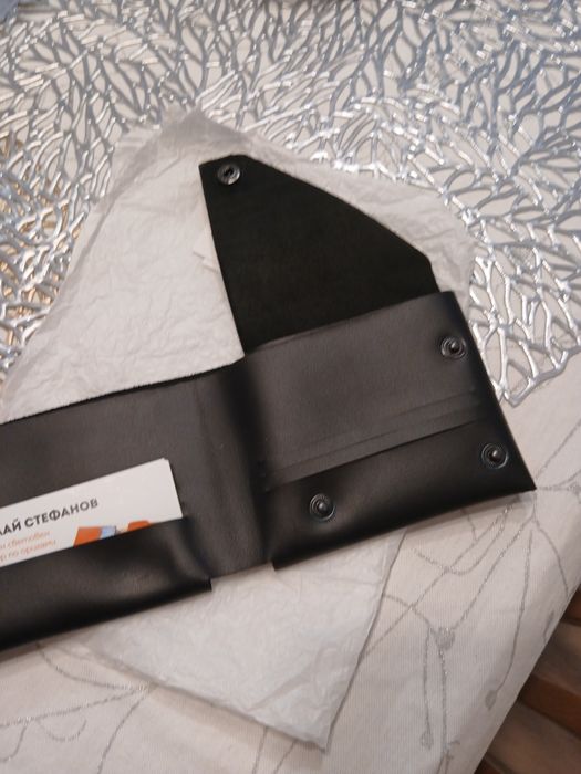 Кожен портфейл естествена кожа оригами