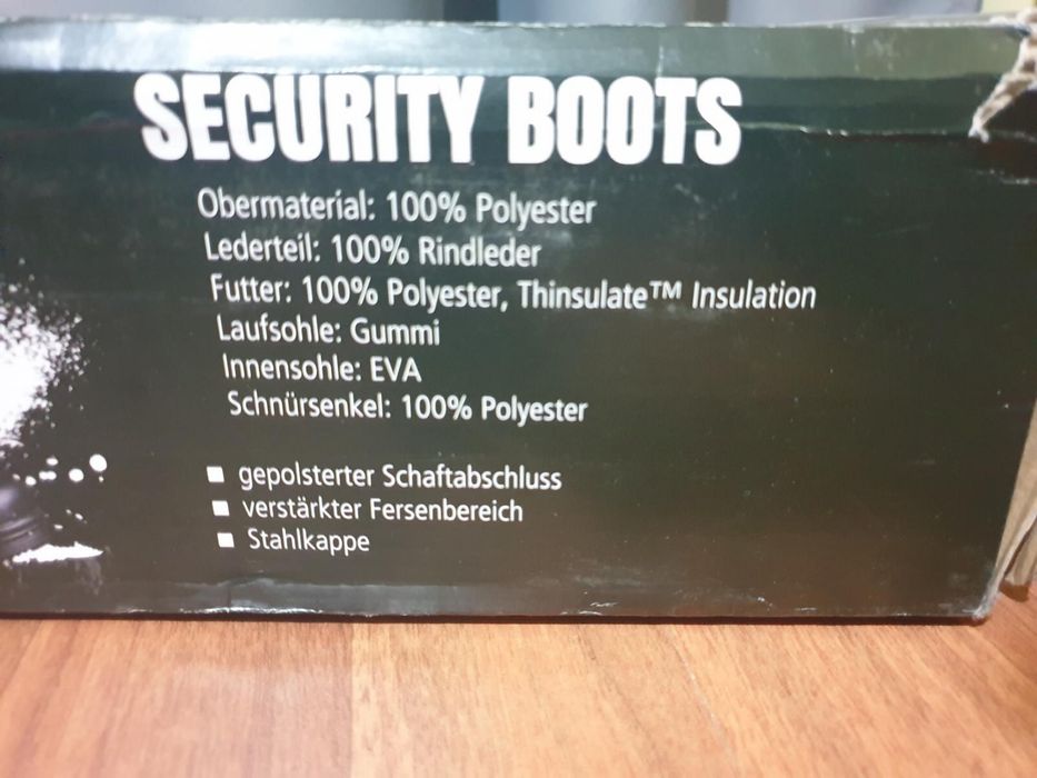 Mil-Tec Security Boots - Black