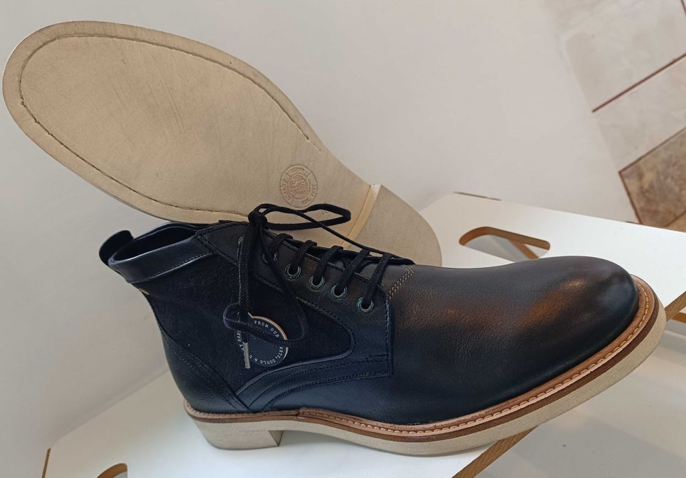 Ghete lace up 41 casual Sneaky Steve NOI piele naturala moale