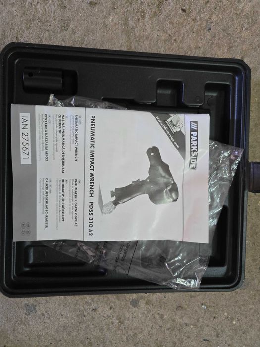 Pistol, Set cheie pneumatica cu impact Parkside PDSS 310 A2, 4 trepte putere, 310 Nm, 10 chei, valiza transport