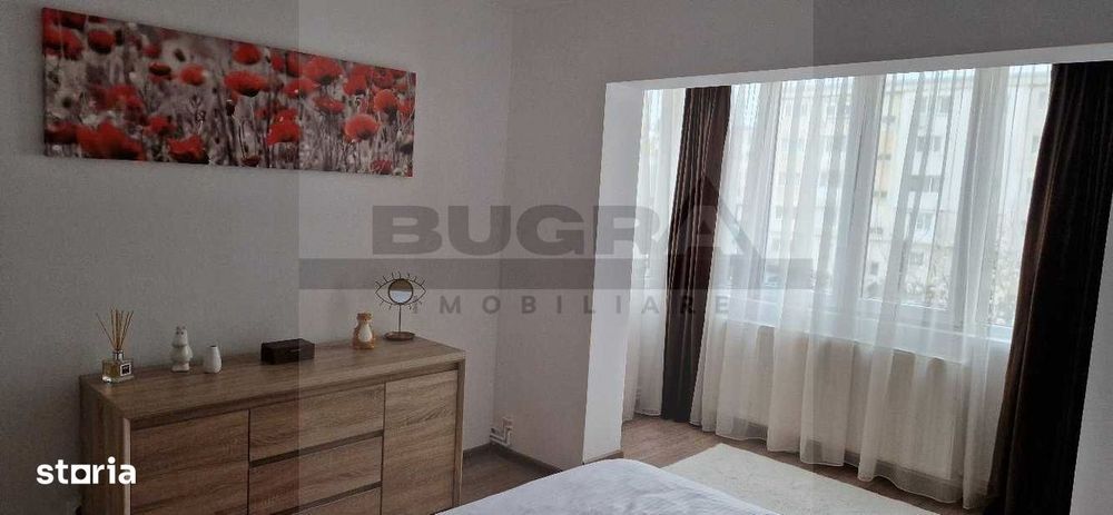 Apartament de 2 camere, 55mp, decomandat, etaj intermediar, str Tulcea