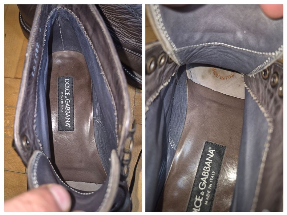 Ghete lux Dolce & Gabbana, Brogue Piele, Made in Italy, Bărbați - 40