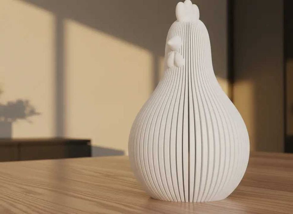 Decoratiune Moderna Easter Chicken – Material Compozit Premium