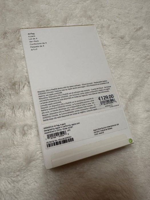 MX542ZY/A AirTag, 4 pack