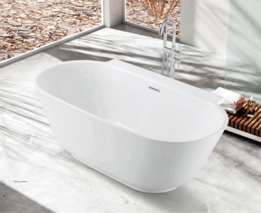 Ванна акрил отдельно стоящая дизайнерская белый без смесителя