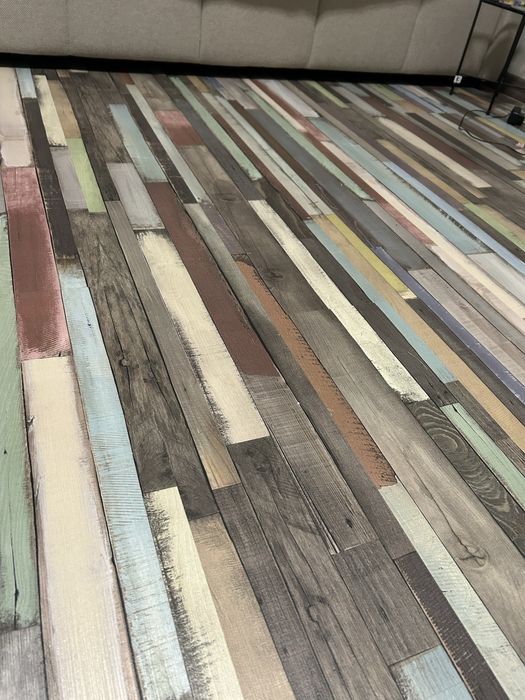 Ламиниран паркет Egger 13кв + 16м первази цветен коктейл 7мм