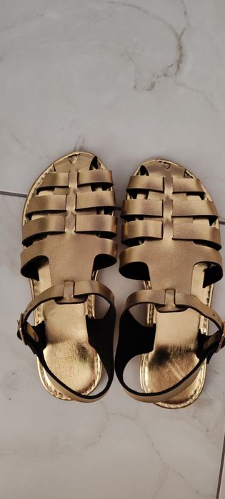 Sandale damă aurii 38 noi