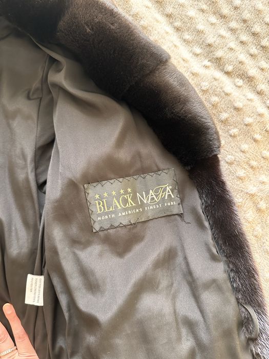 Шуба из норки black nafa