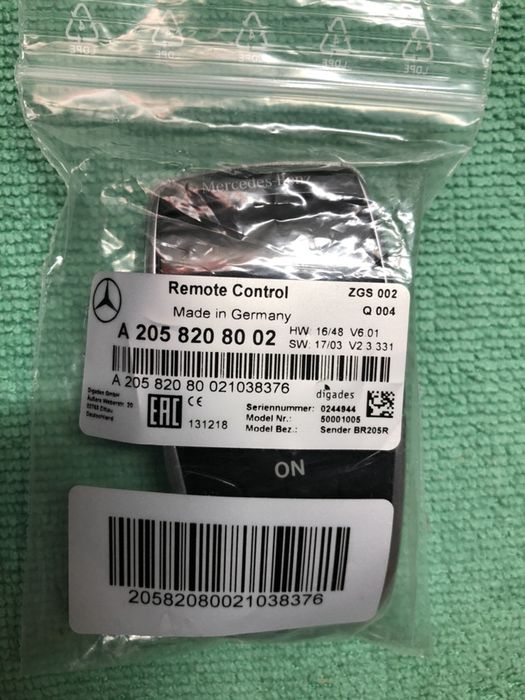 Дистанционно за печка, отоплител на Mercedes