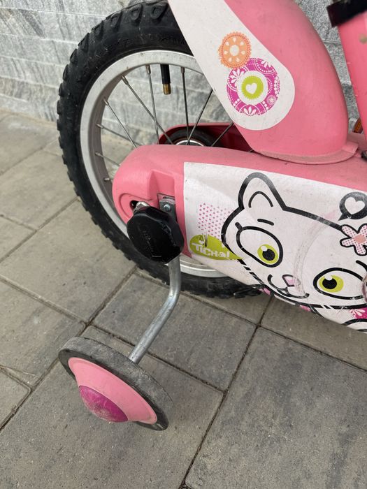 Vand bicicleta fetite copii roata 14 cu roti ajutatoare