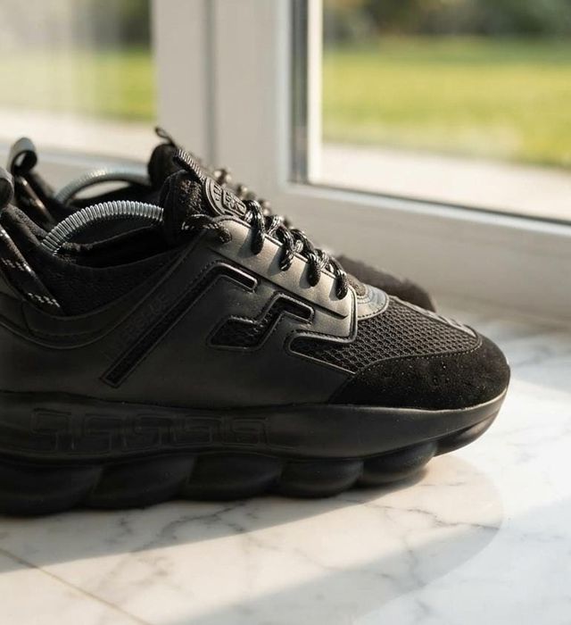 Adidasi Versace Chain Negru - Unisex