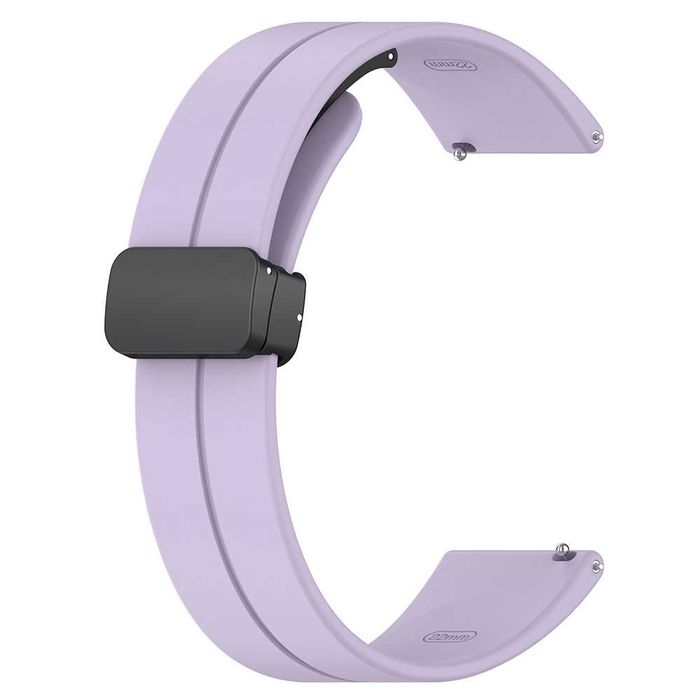 Каишка Silicone Magnet Black Buckle за Huawei Watch GT4 41mm, GT 5 41mm, Garmin Venu 2S, Vivoactive 4S