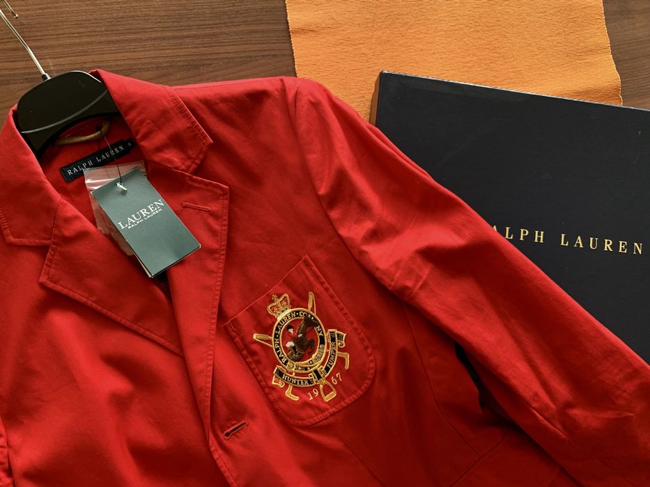 Чисто Ново Дамско Сако Ralph Lauren - червен