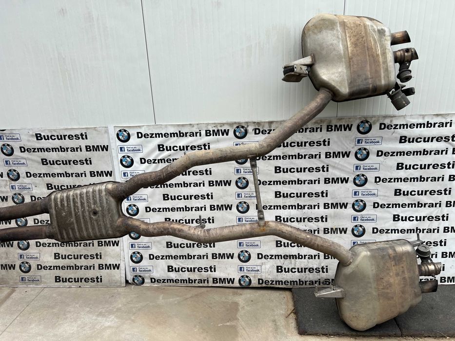 Evacuare completa intermediara tobe finale cu clapete originala BMW Seria 7 F01 750i 750iX 4.4 N63