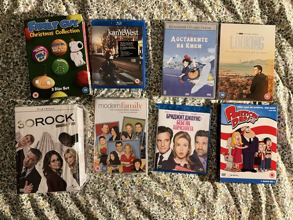 Сериали и филми на DVD и Blu Ray