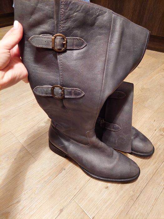 Дамски ботуши, естествена кожа, 39 номер