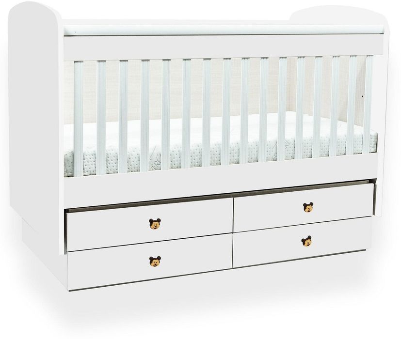 Продажба на 2 броя бебешки кошари с люлеещ механизъм