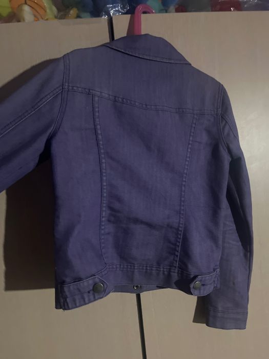 Лилаво дънково яке