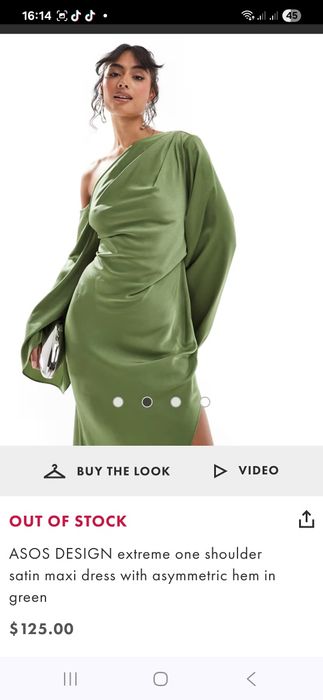 Rochie dama eleganta satin verde L