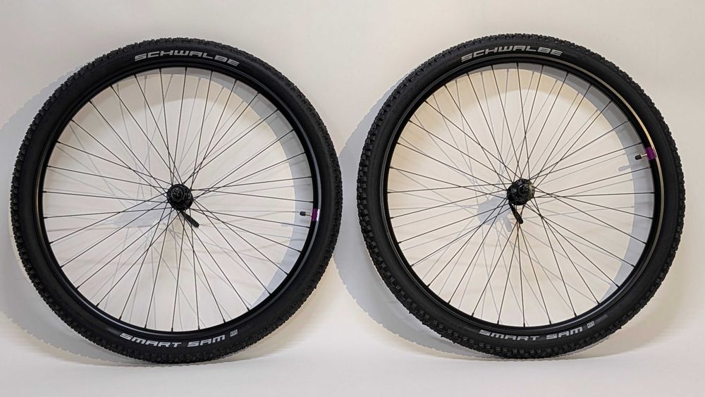 Roti complete MTB 29' SHIMANO QR CL cu SCHWALBE SMART SAM 29x2.1