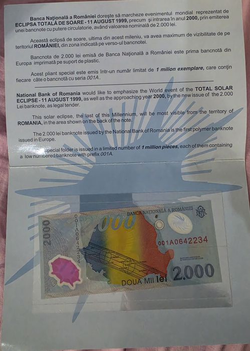 Bancnote eclipsa 2000