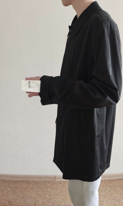 Плащ мужской черный