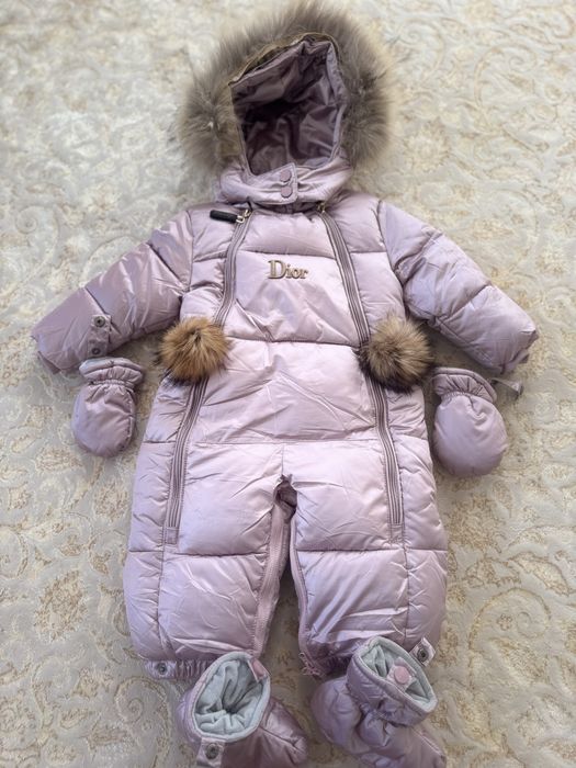 Зимний комбензон на девочку, 74 размер