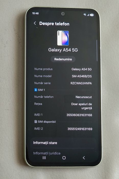 Telefon Samsung A54 5G, 8GB RAM, 256GB