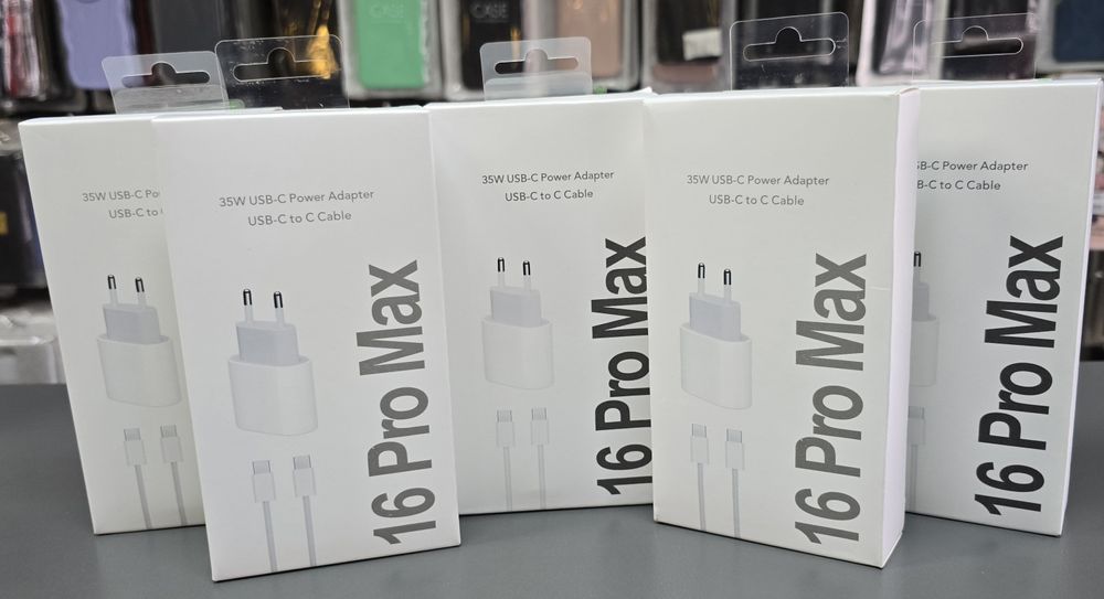 Бързо зарядно 35W за iPhone 17 Pro адаптер и кабел за зареждане