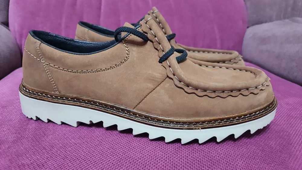 Pantofi trendy full piele RIEKER , gen Clarks marimea 36,5