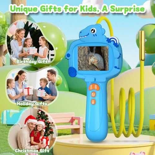 Нов Детски бороскоп 1080P с фото видео водоустойчива сонда LED светлини и IPS екран